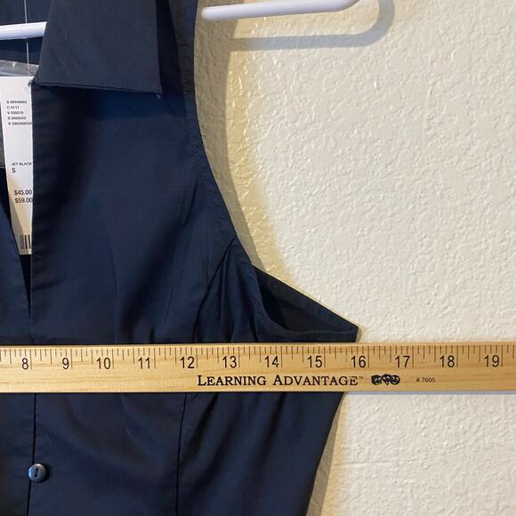 Urban Outfitters Black Party Girl Collared Top Size Small NWT - Picture 6 of 7